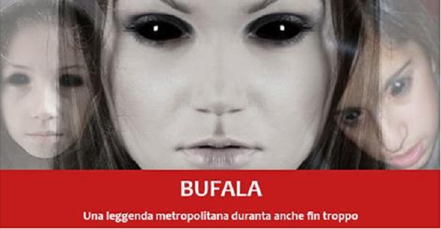 Bufale Facebook bambini occhi neri
