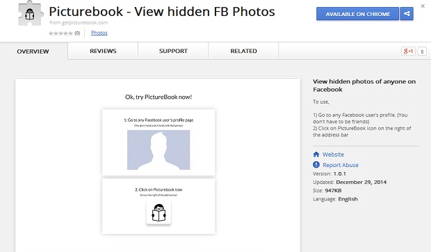 Facebook Picturebook Chrome