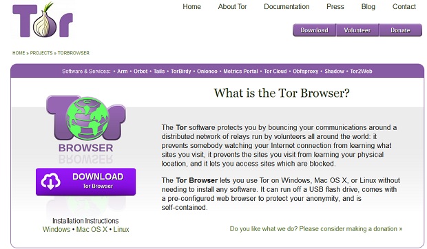 Tor web browser