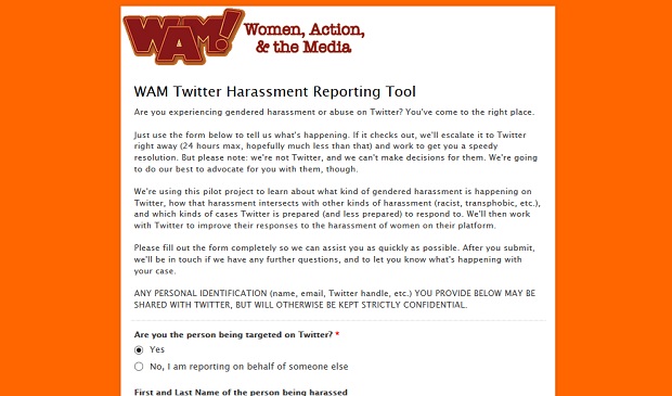 Twitter Harassment Reporting