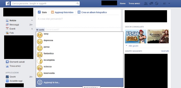 Facebook messaggi