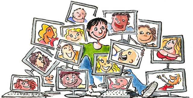 Twitter LinkedIn social network