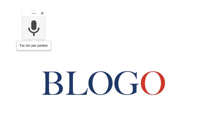 digitazione vocale