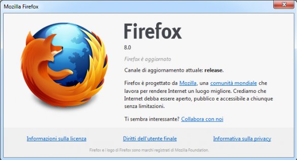 Firefox 8 disponibile per il download