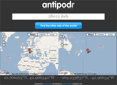 Antipodr: gli antipodi su Google Maps