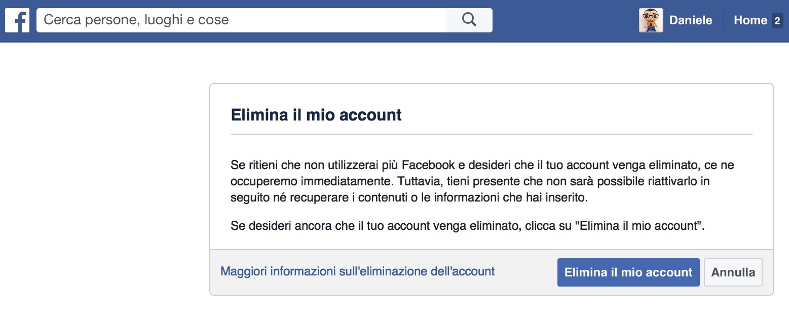 Come cancellarsi da Facebook definitivamente: la guida di Blogo