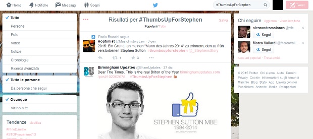 Twitter Stephen Sutton
