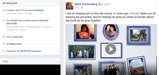 Facebook video moglie