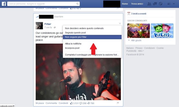 Blocca notitifiche