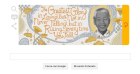 Immagini del Google Doodle di Nelson Mandela