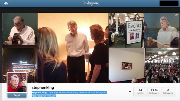 Account Instagram di Stephen King
