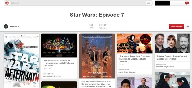 Bacheca Pinterest di Star Wars
