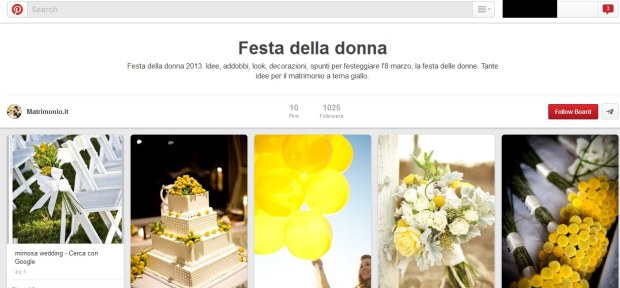 Bacheca Pinterest di Matrimonio