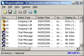 SkypeLogView: analizzare i log delle chiamate di Skype