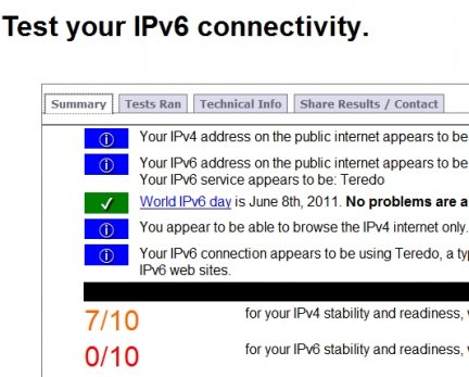Come testare la propria connettivitÃ  IPv6