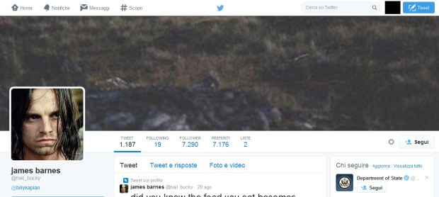 Account Twitter di Bucky