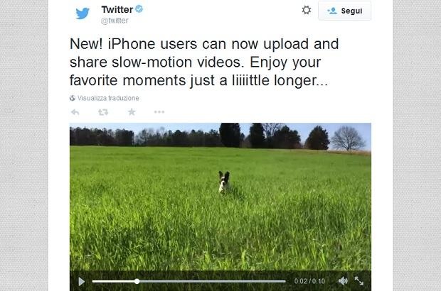 Twitter video slow motion
