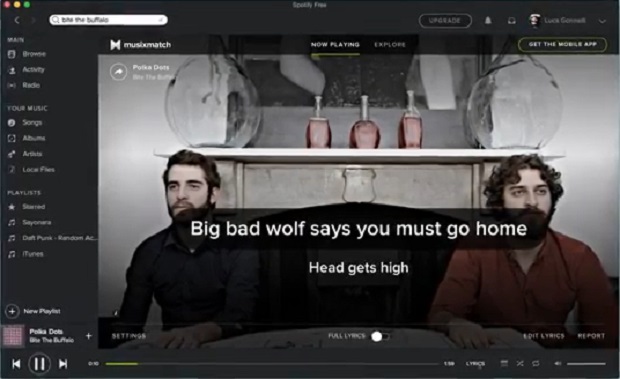 Spotify Musixmatch
