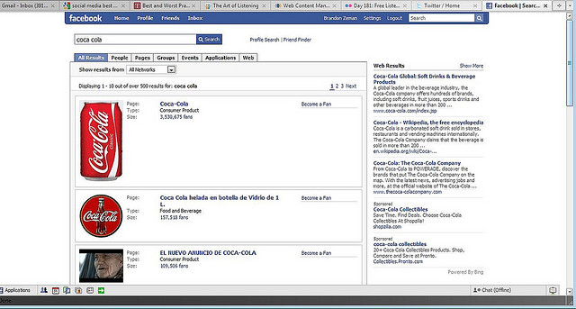 Facebook Bing