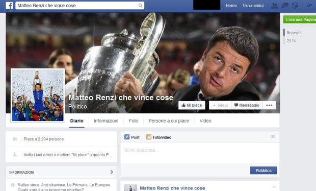Matteo Renzi che vince cose