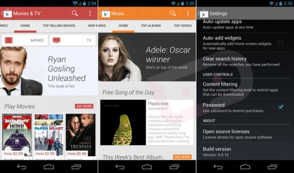 immagini dal Google Play Store 4.0