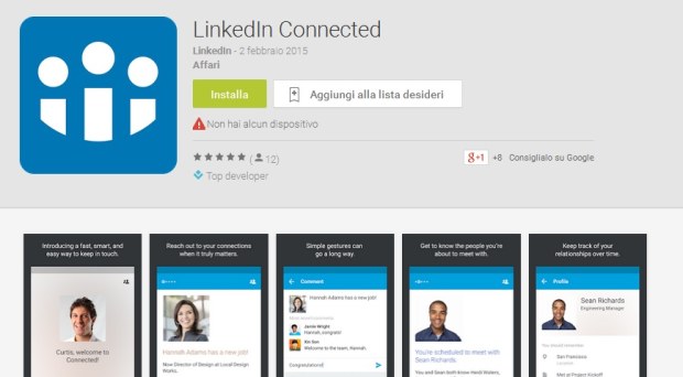 LinkedIn Connected per Android