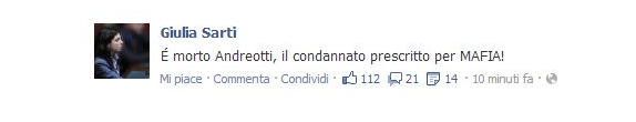 I social media reagiscono alla morte di Andreotti