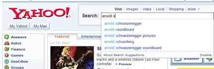 yahoo suggest